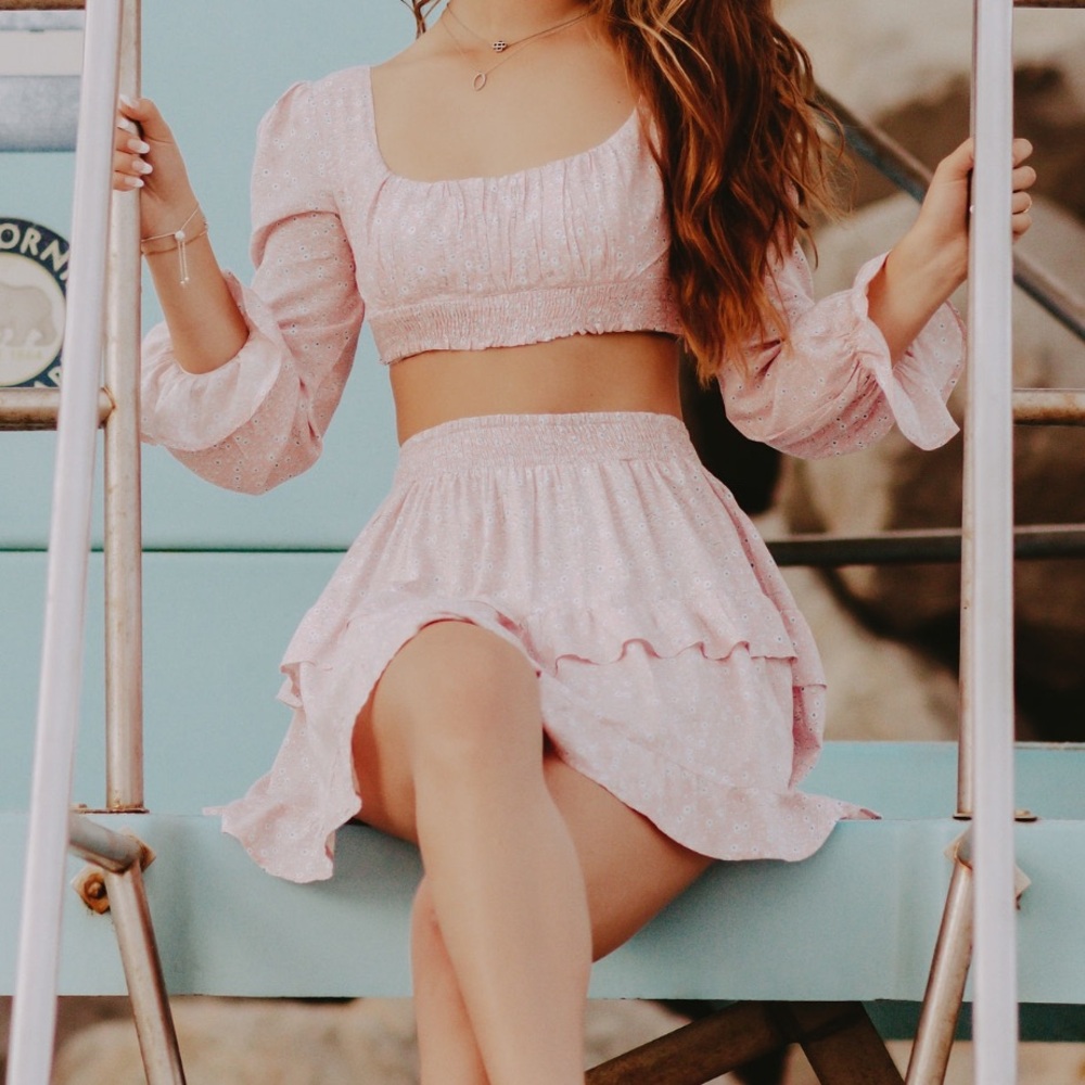 Princess Polly Pink Ruffled Set